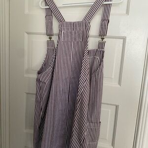 Striped Overall Mini Dress